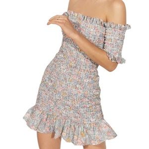 Petersyn Benson Smocked Mini Dress in Duchess Floral